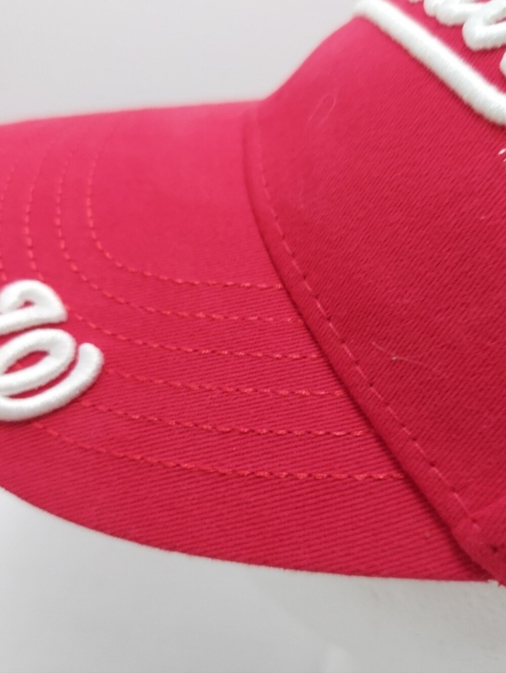Red "Nationals" Script Baseball Cap - Picture 8 of 13